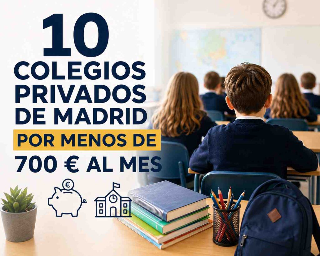10 colegios privados de Madrid por menos de 700 € al mes